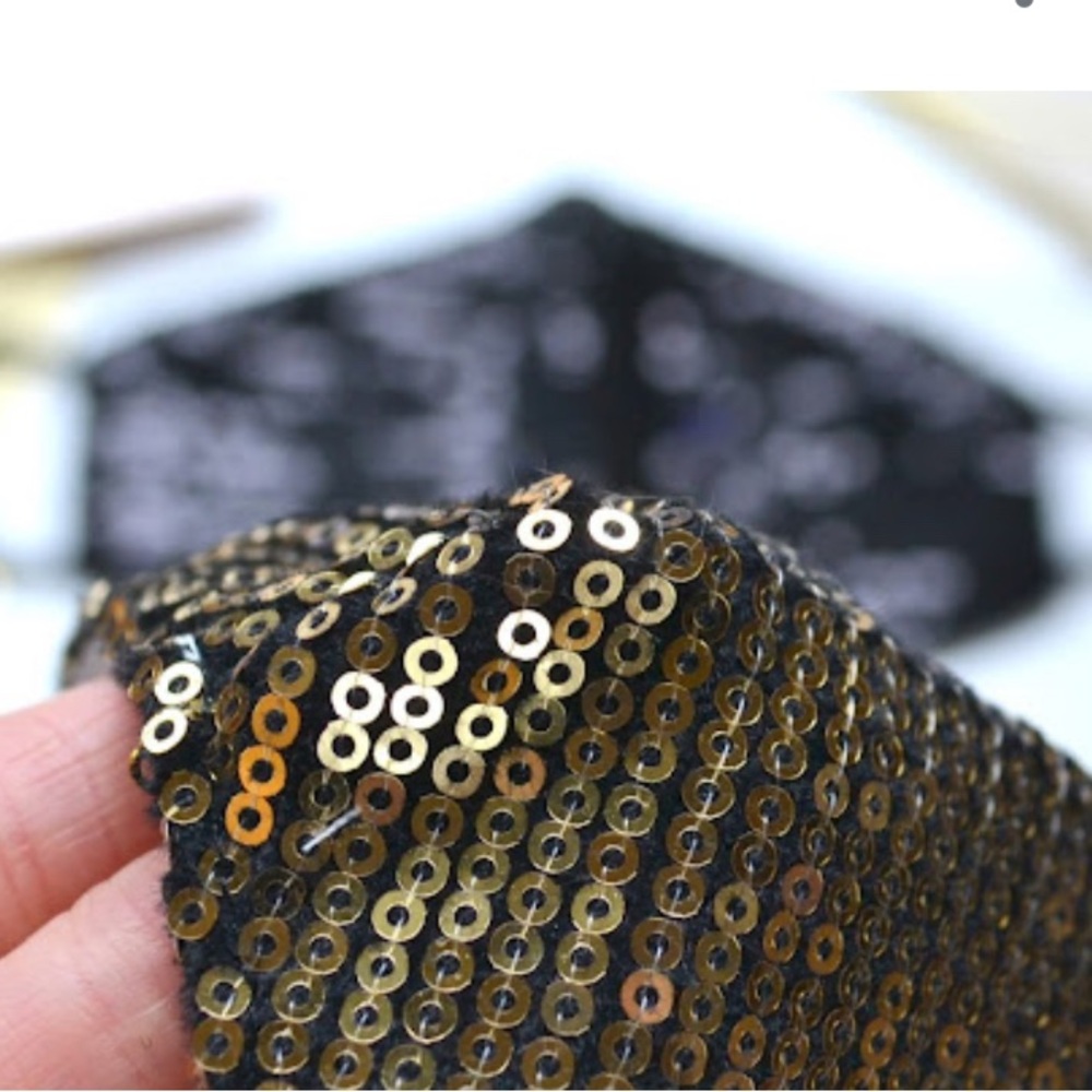 Classic Gold Sequin Face Mask